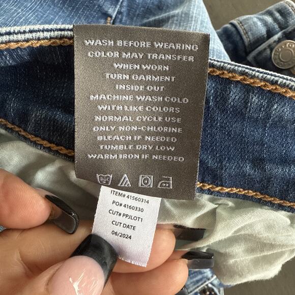 Torid Denim Feel The Fit Skirt Size 22 stretch 5 pocket jean blue - Picture 8 of 10